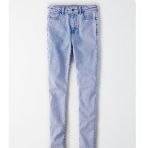 🎉HP🎉NWOT American Eagle Purple Wash Super Hi-Rise Jegging